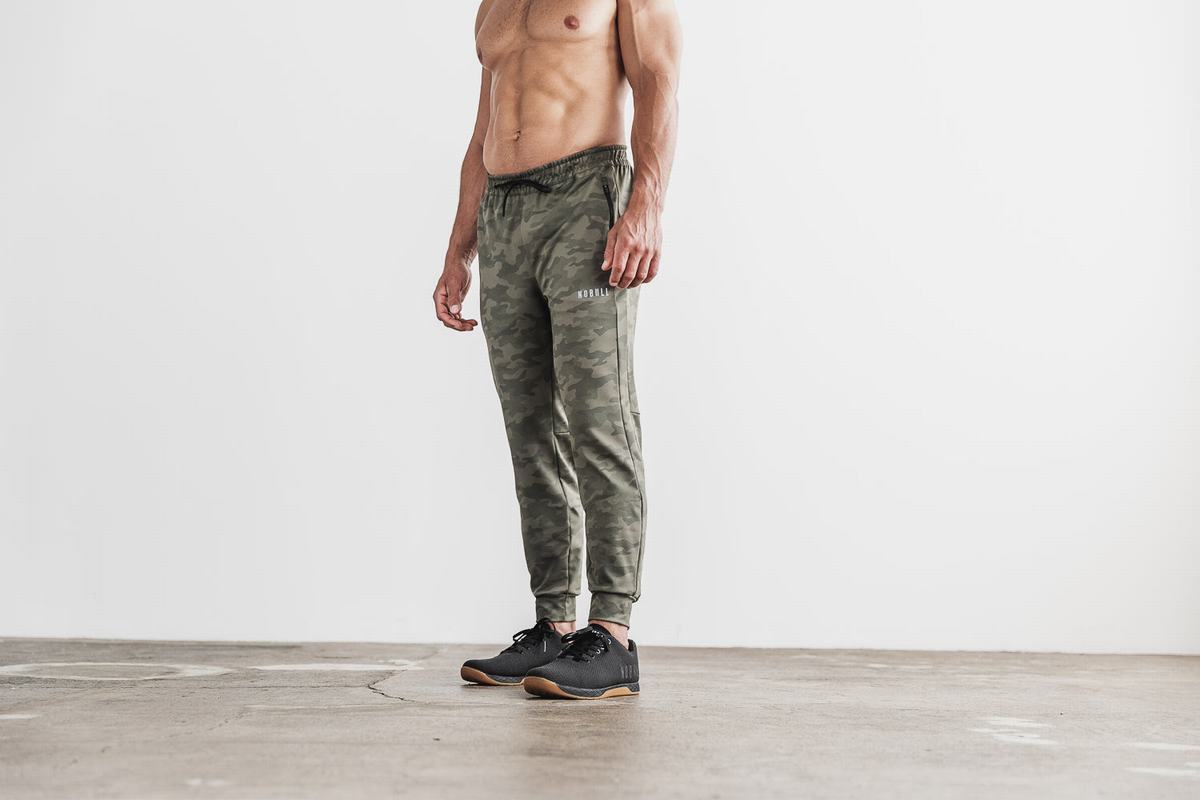 Pantalon Jogging Nobull Homme Vert Camouflage | AG1736254