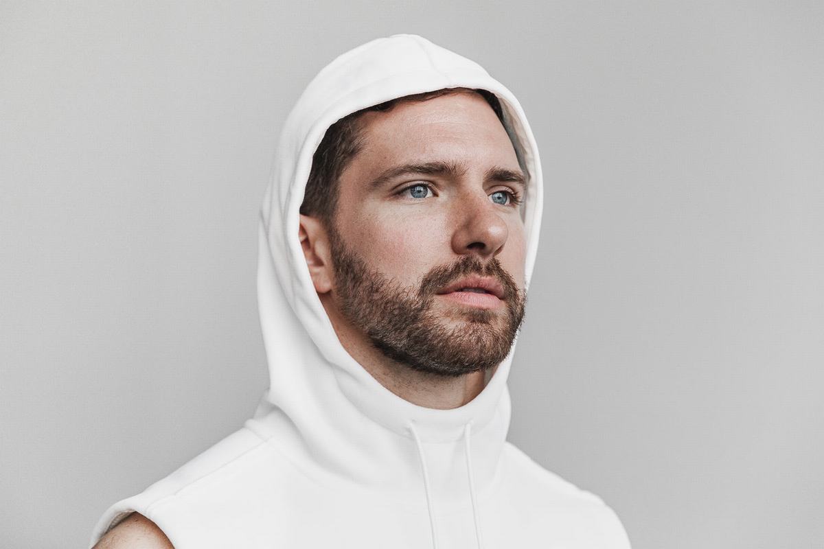 Pullover Nobull Arctic Sans Manches Homme Blanche | XZ6790854