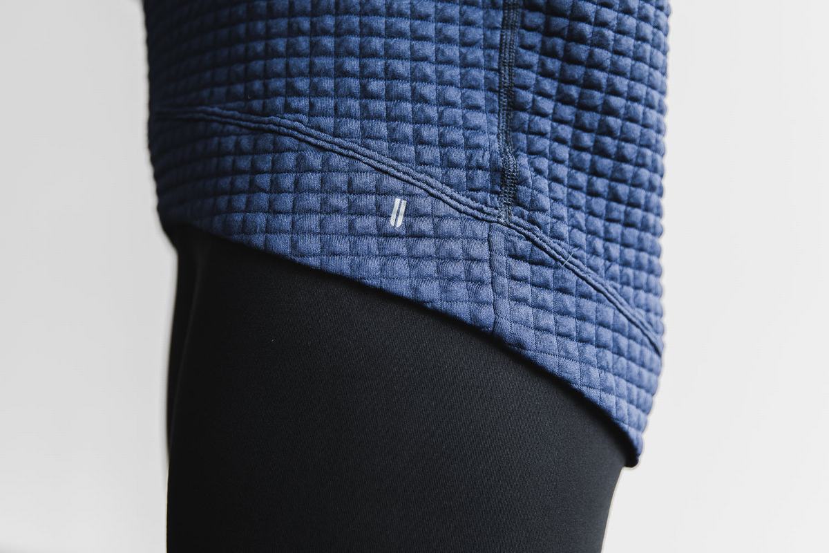 Pullover Nobull Quilted Crew Femme Bleu Marine | LX4256013