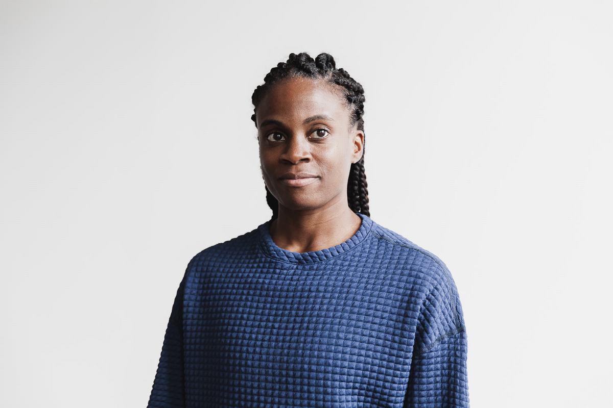 Pullover Nobull Quilted Crew Femme Bleu Marine | LX4256013