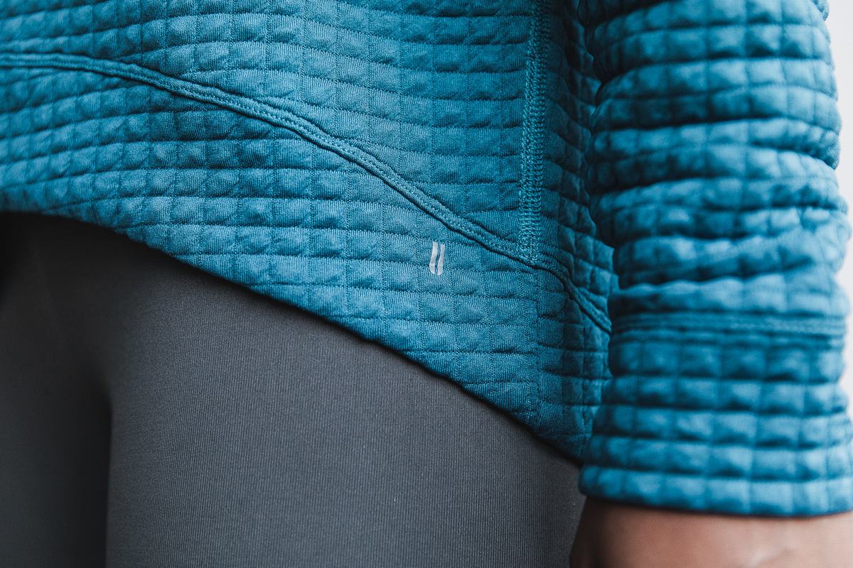Pullover Nobull Quilted Crew Femme Grise Bleu | UX4312958