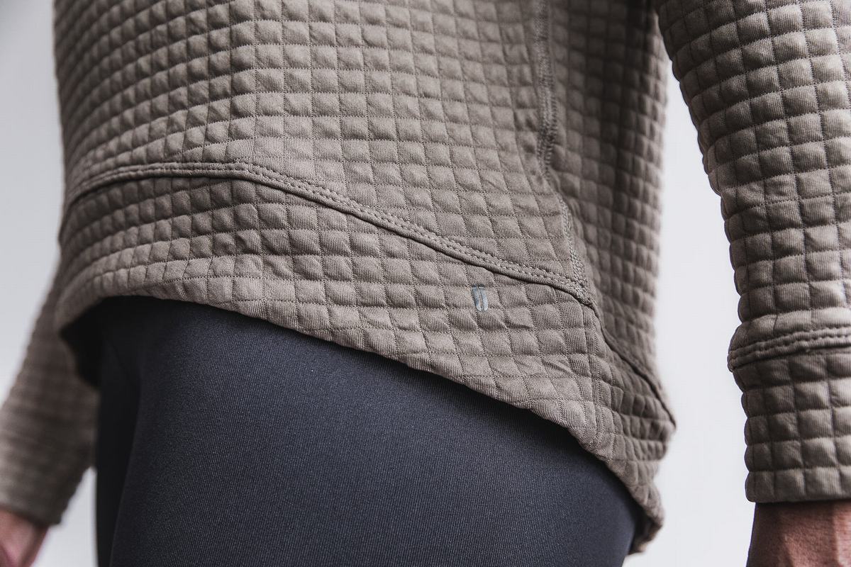 Pullover Nobull Quilted Crew Femme Marron Clair | PA9572084