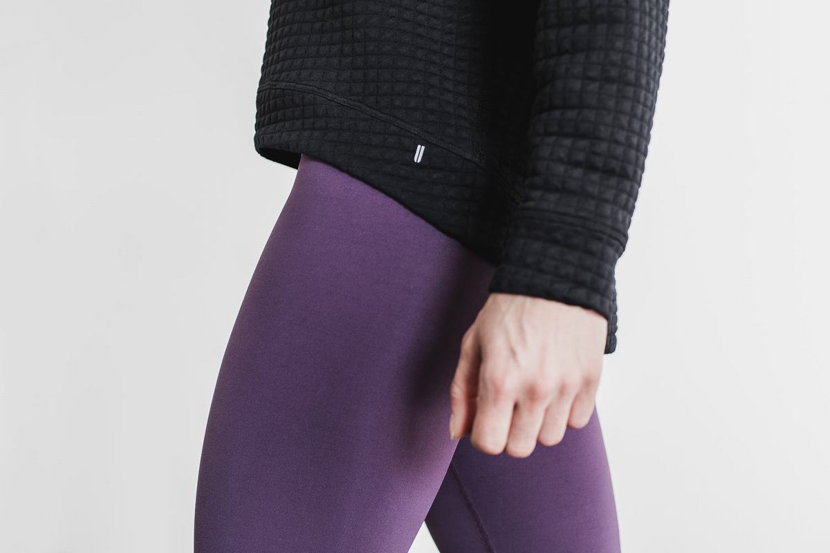 Pullover Nobull Quilted Crew Femme Noir | IP9586210