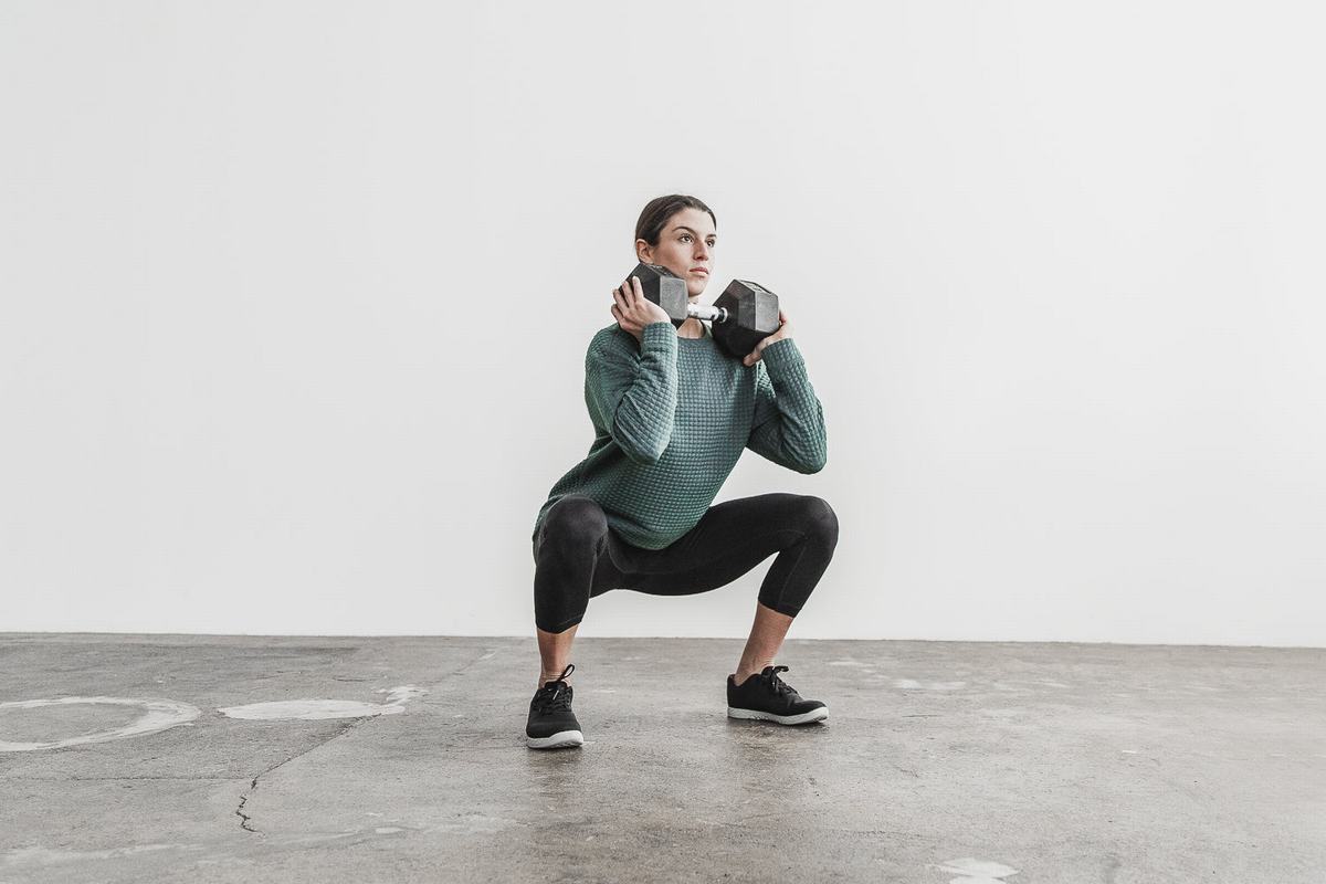 Pullover Nobull Quilted Crew Femme Vert Olive | TD5702384