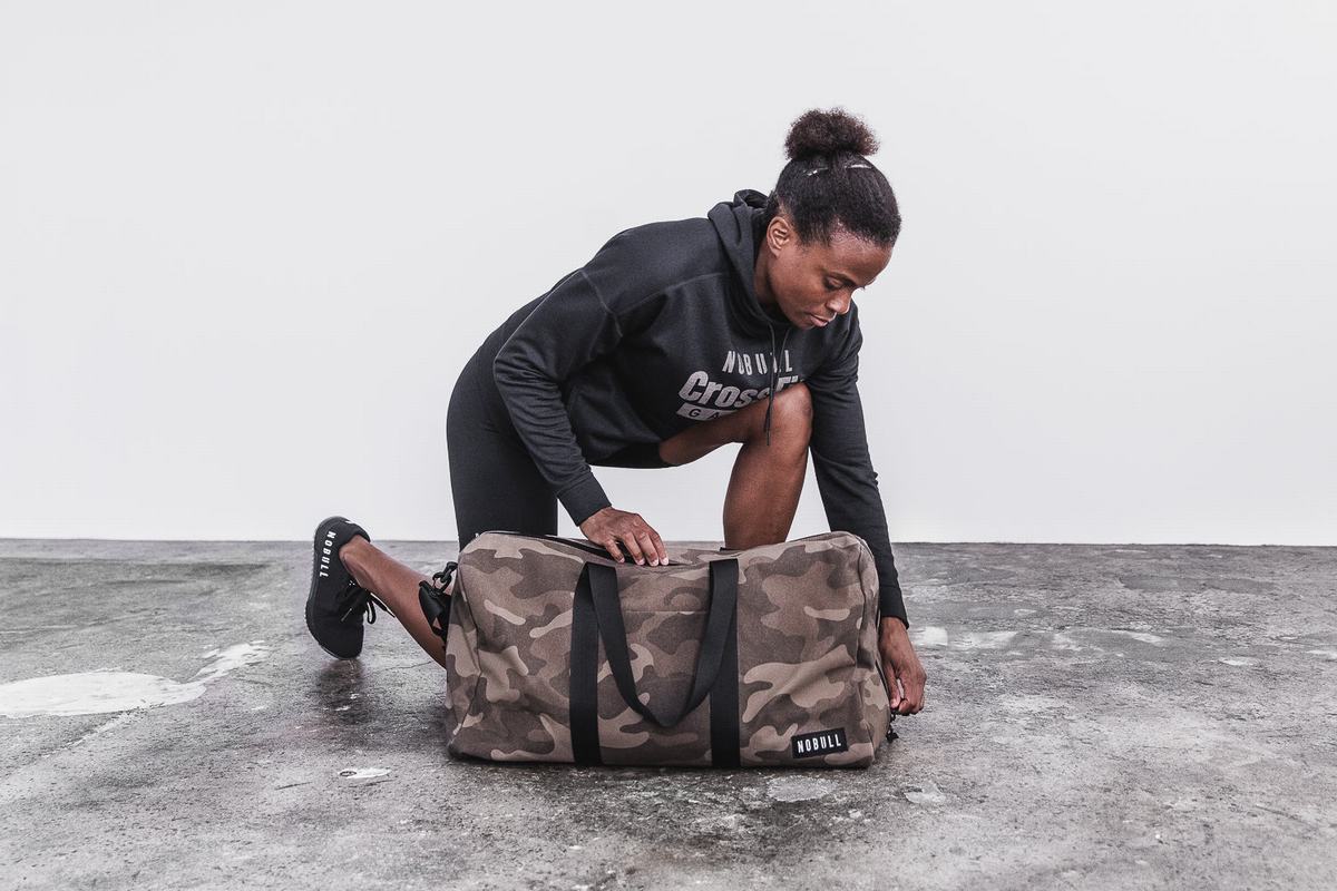 Sac de sport Nobull Waxed Canvas Duffle Femme Camouflage | DJ6135827