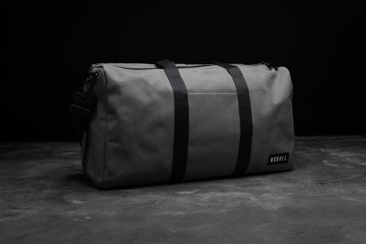 Sac de sport Nobull Waxed Canvas Duffle Femme Grise | HW3854670