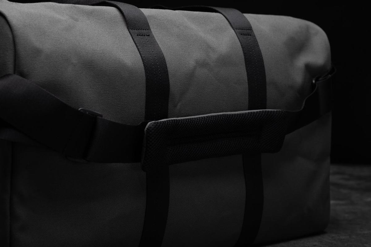 Sac de sport Nobull Waxed Canvas Duffle Femme Grise | HW3854670