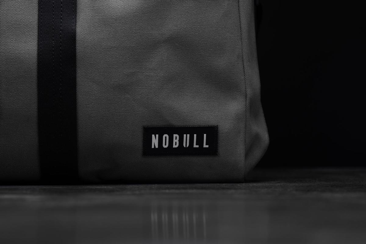 Sac de sport Nobull Waxed Canvas Duffle Femme Grise | HW3854670