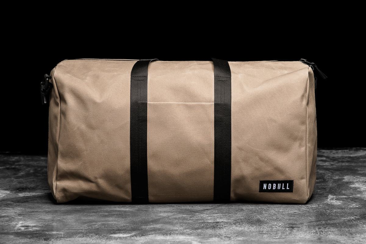 Sac de sport Nobull Waxed Canvas Duffle Femme Marron Clair | OL5281697