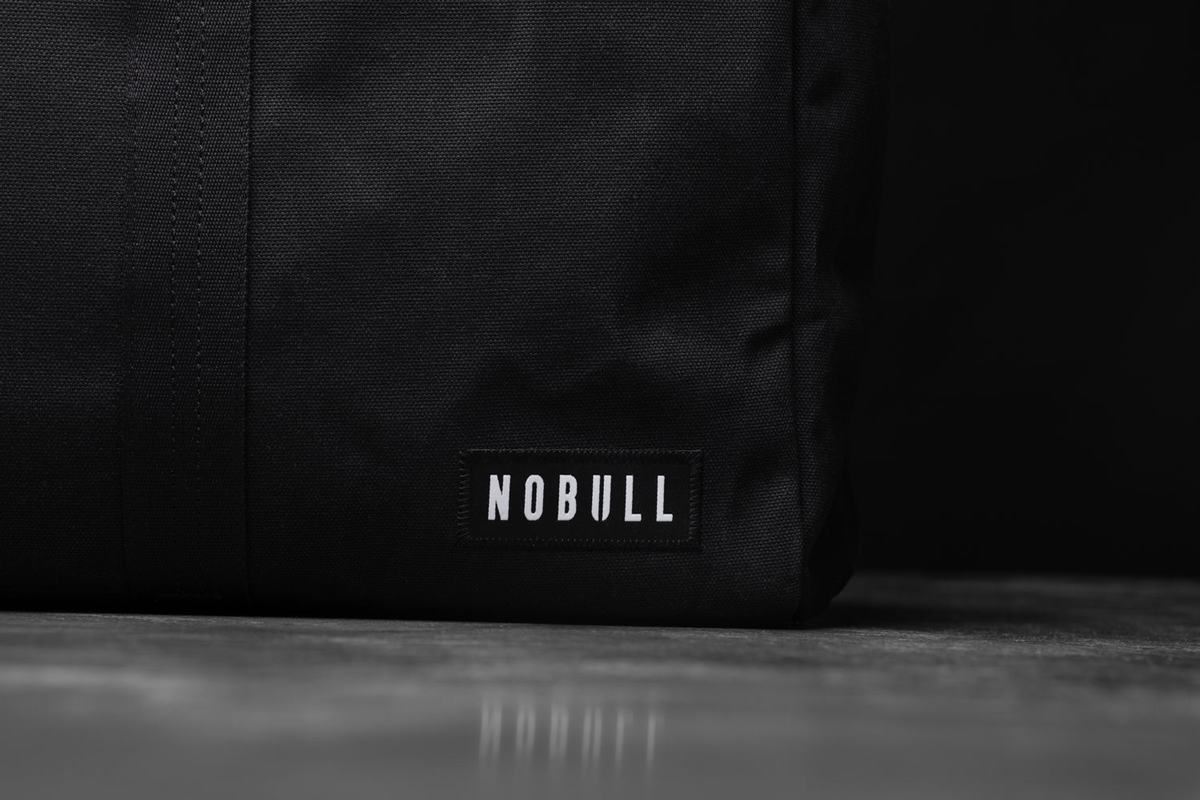 Sac de sport Nobull Waxed Canvas Duffle Femme Noir | RI0352679