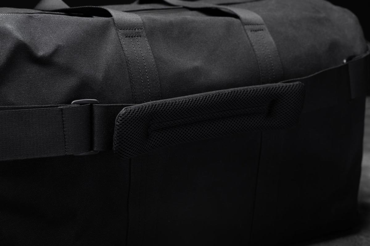 Sac de sport Nobull Waxed Canvas Duffle Femme Noir | RI0352679