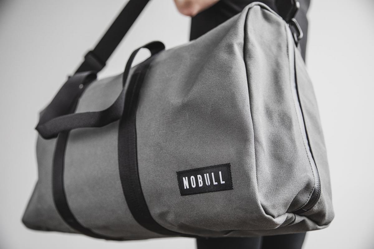 Sac de sport Nobull Waxed Canvas Duffle Homme Grise | TI3978062