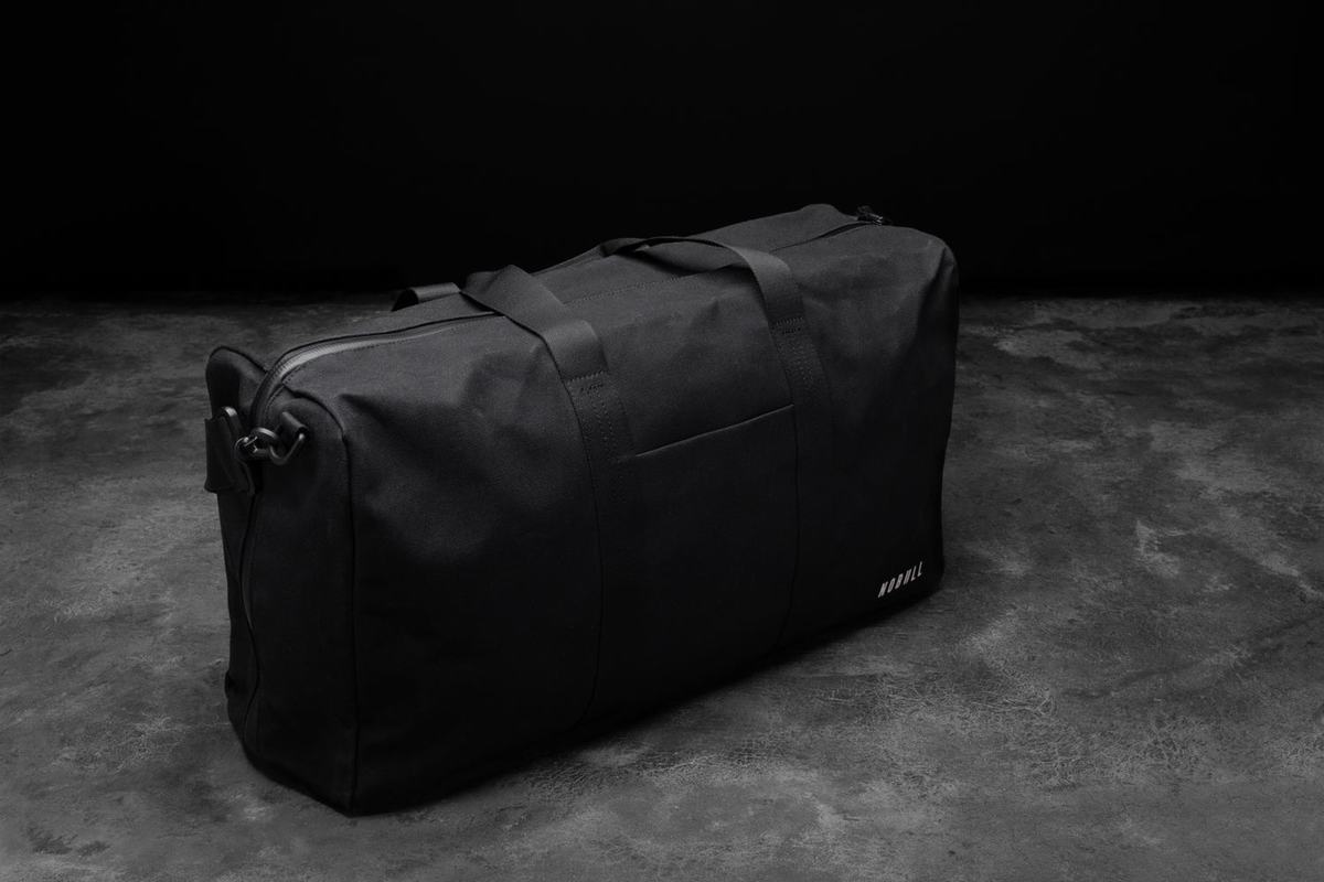 Sac de sport Nobull Waxed Canvas Duffle Homme Noir | TY5801396
