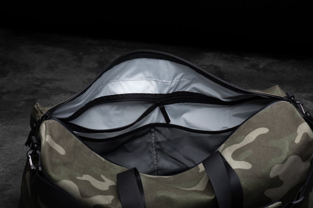 Sac de sport Nobull Waxed Canvas Duffle Homme Vert Camouflage | XA7956804