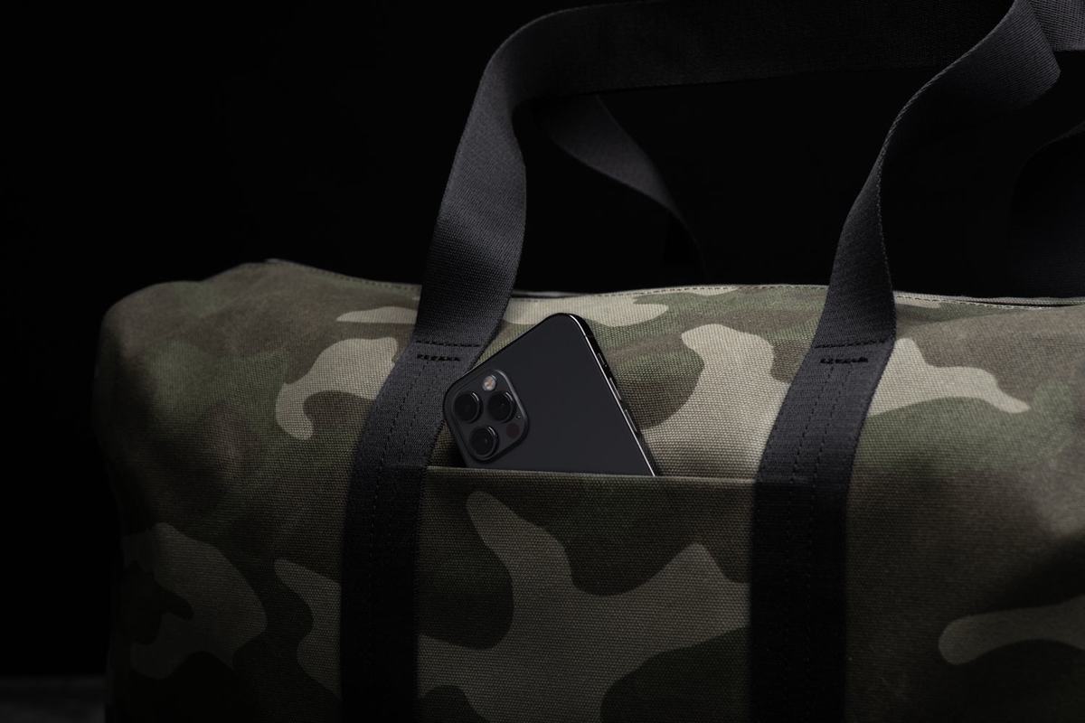 Sac de sport Nobull Waxed Canvas Duffle Homme Vert Camouflage | XA7956804