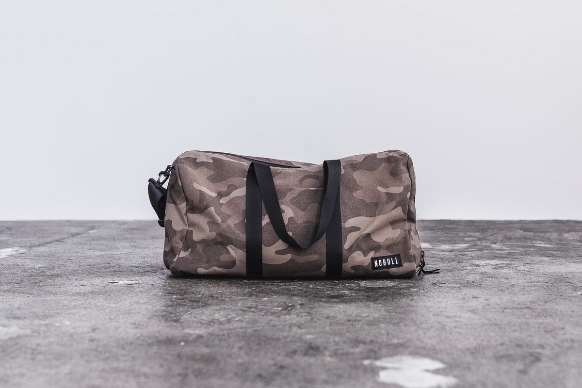 Sac de sport Nobull Waxed Canvas Duffle Homme Camouflage | YC6140273