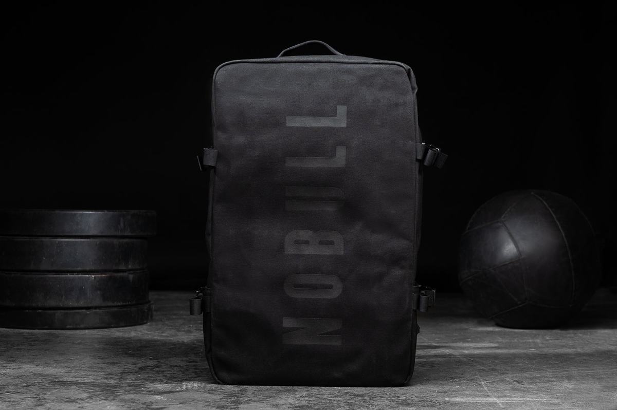 Sac de sport Nobull Waxed Canvas Duffleback Homme Noir | OC2759416