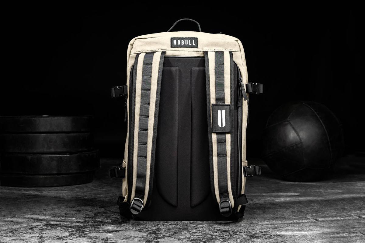 Sac de sport Nobull Waxed Canvas Duffleback Homme Blanche | SD4218906