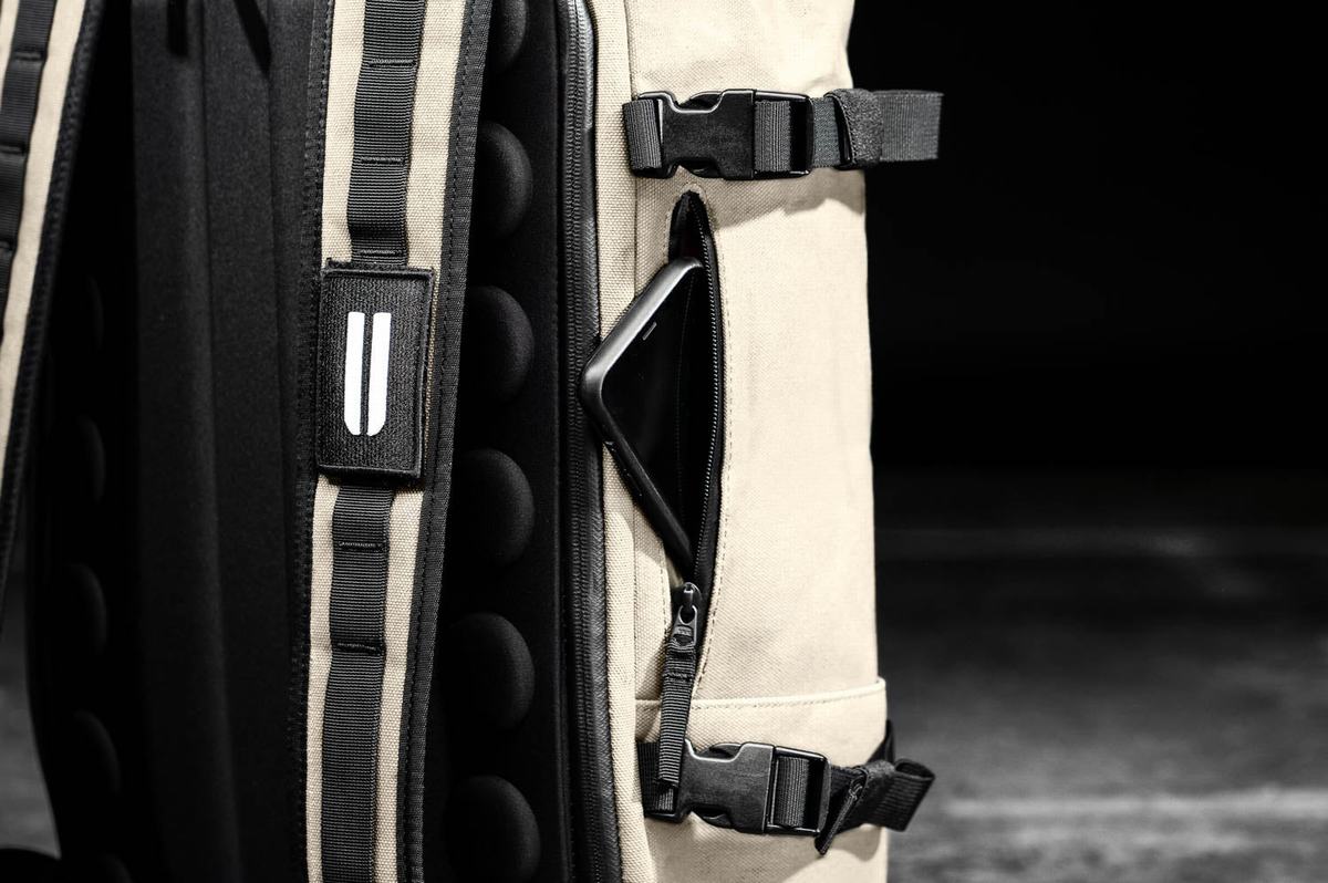 Sac de sport Nobull Waxed Canvas Duffleback Homme Blanche | SD4218906