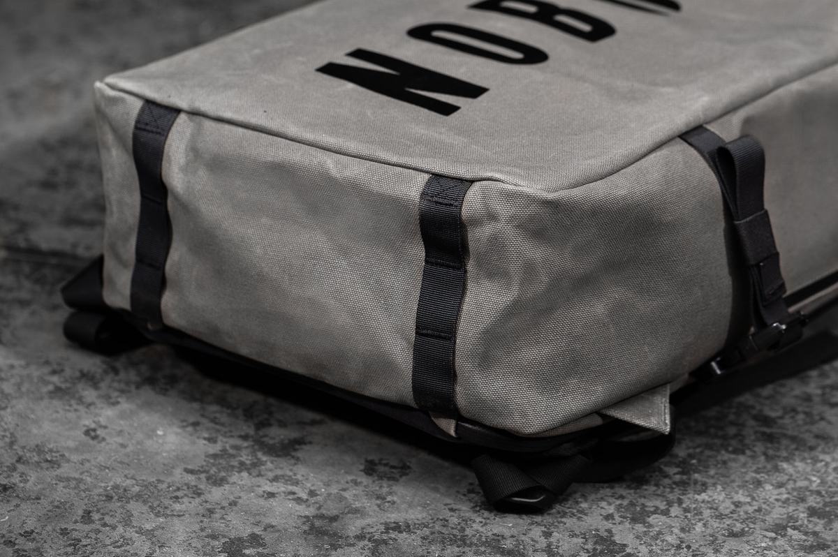 Sac de sport Nobull Waxed Canvas Duffleback Femme Grise | VQ5938274