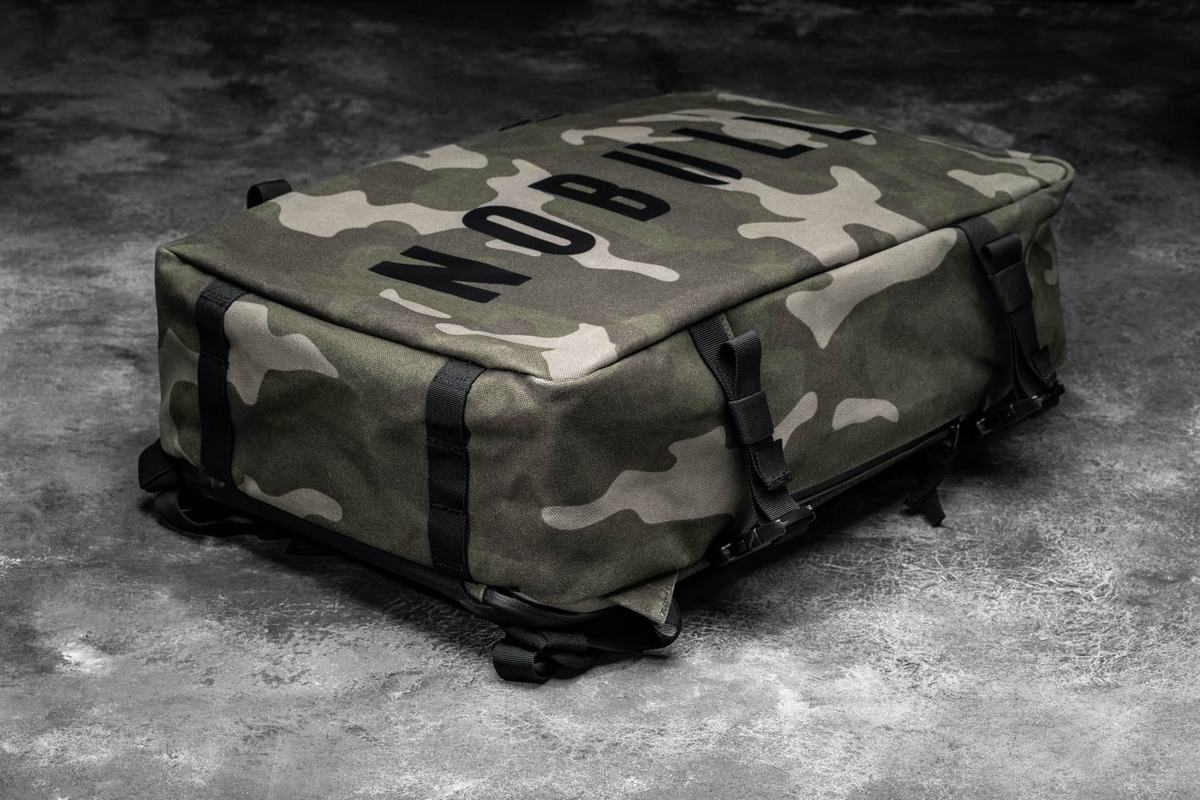 Sac de sport Nobull Waxed Canvas Duffleback Homme Vert Camouflage | WN7469513