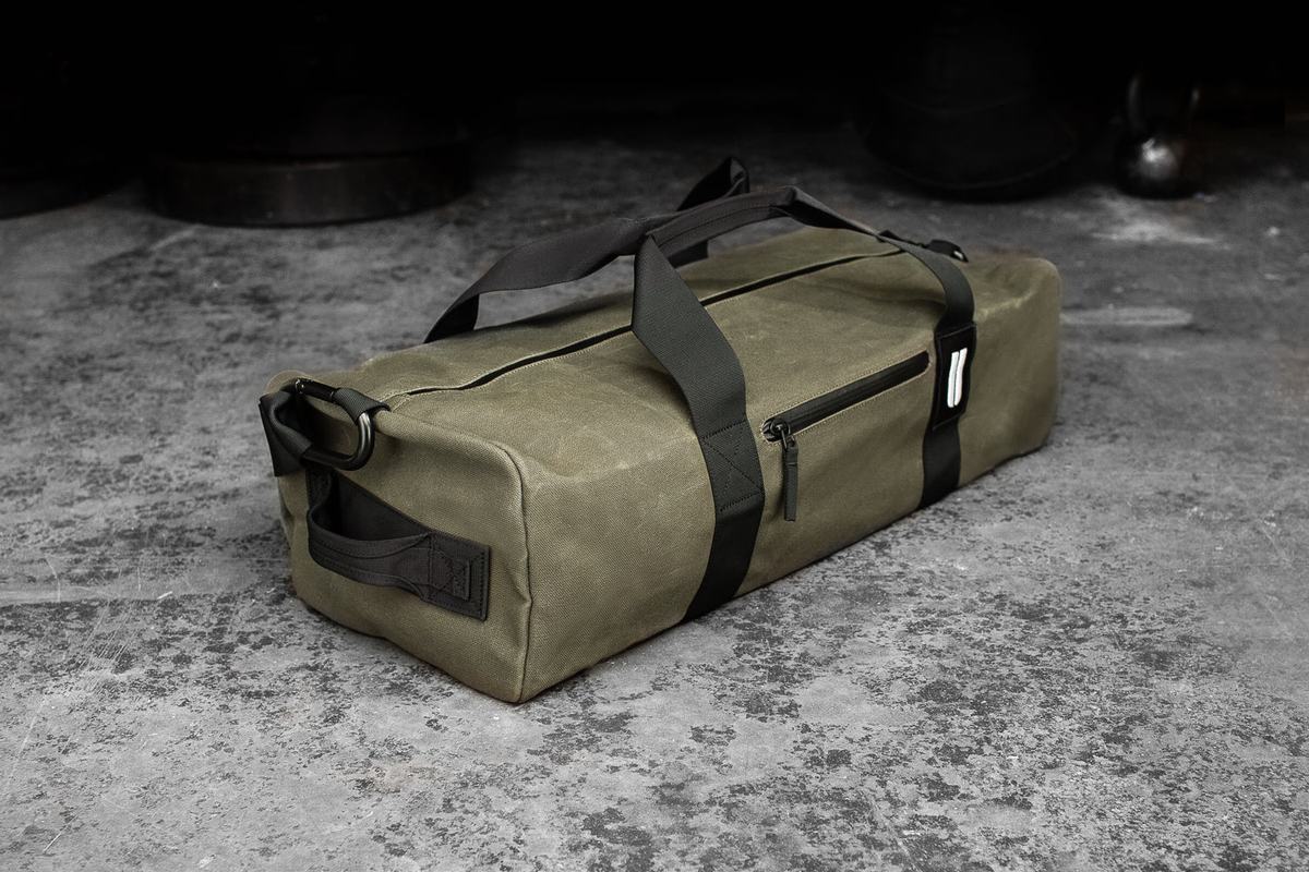 Sac de sport Nobull Waxed Canvas Traditional Duffle Homme Vert Olive | OX1475206