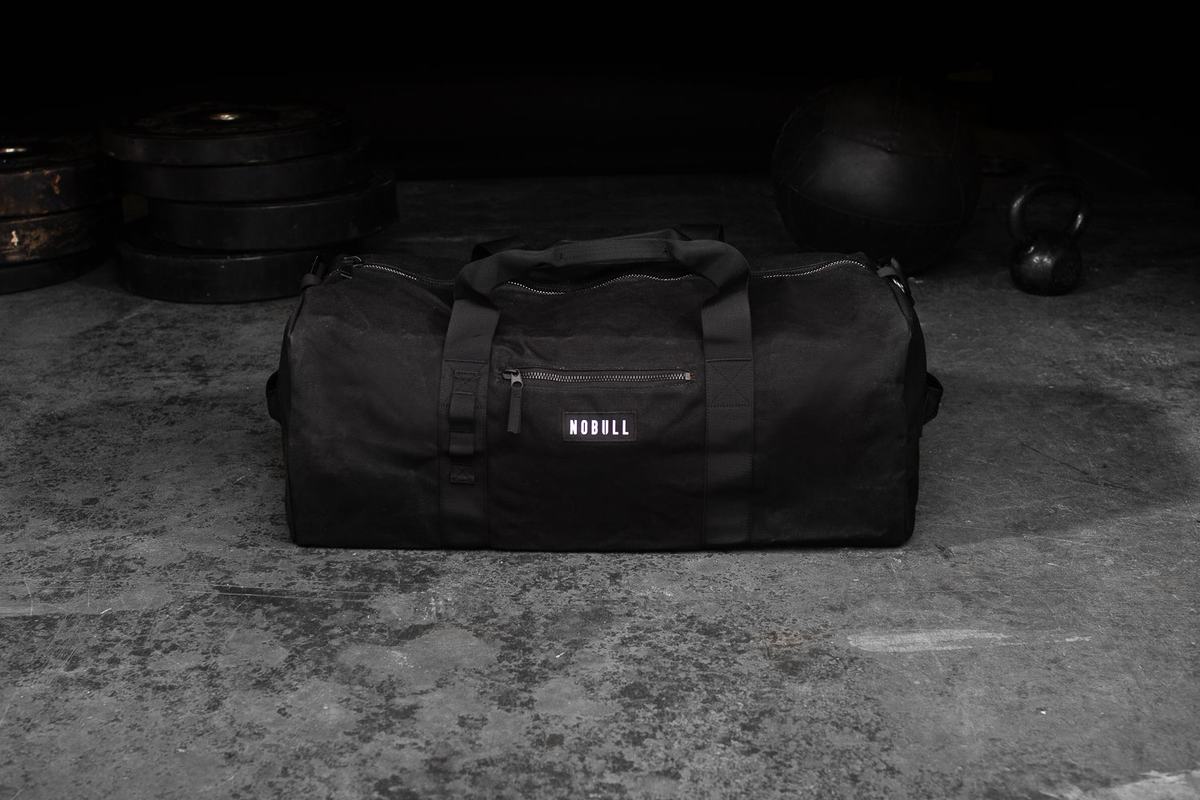 Sac de sport Nobull Xl Waxed Canvas Traditional Duffle Femme Noir | RU4219378