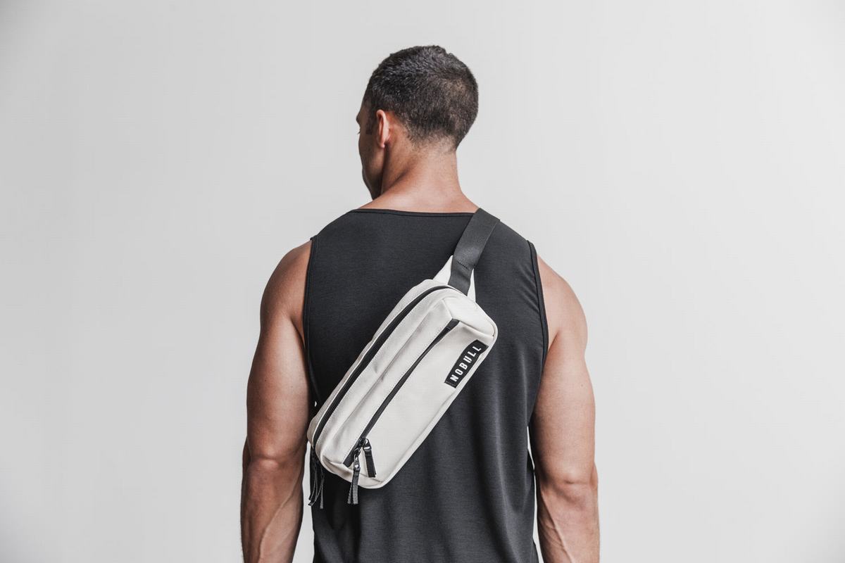 Sacs Nobull Crossbody Homme Blanche | RQ4812537