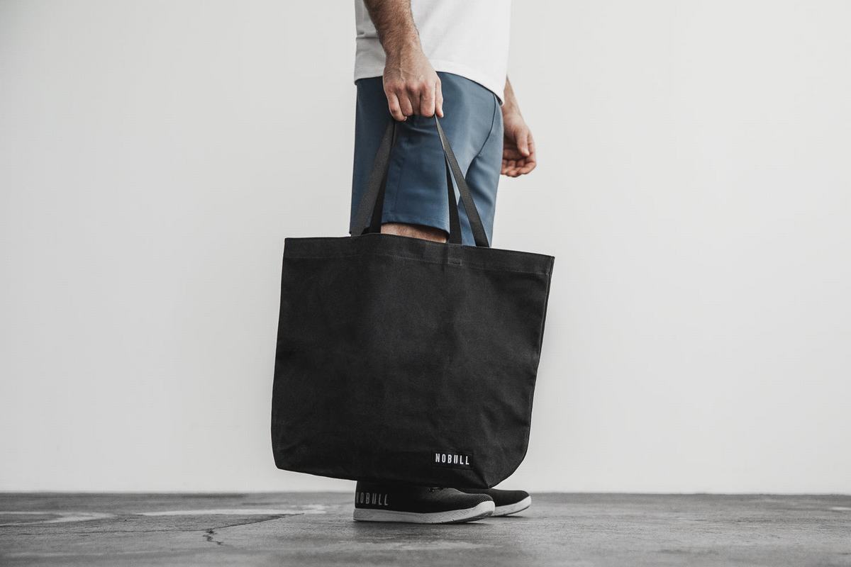 Sacs Nobull Waxed Canvas Open Top Tote Femme Noir | QT7489132