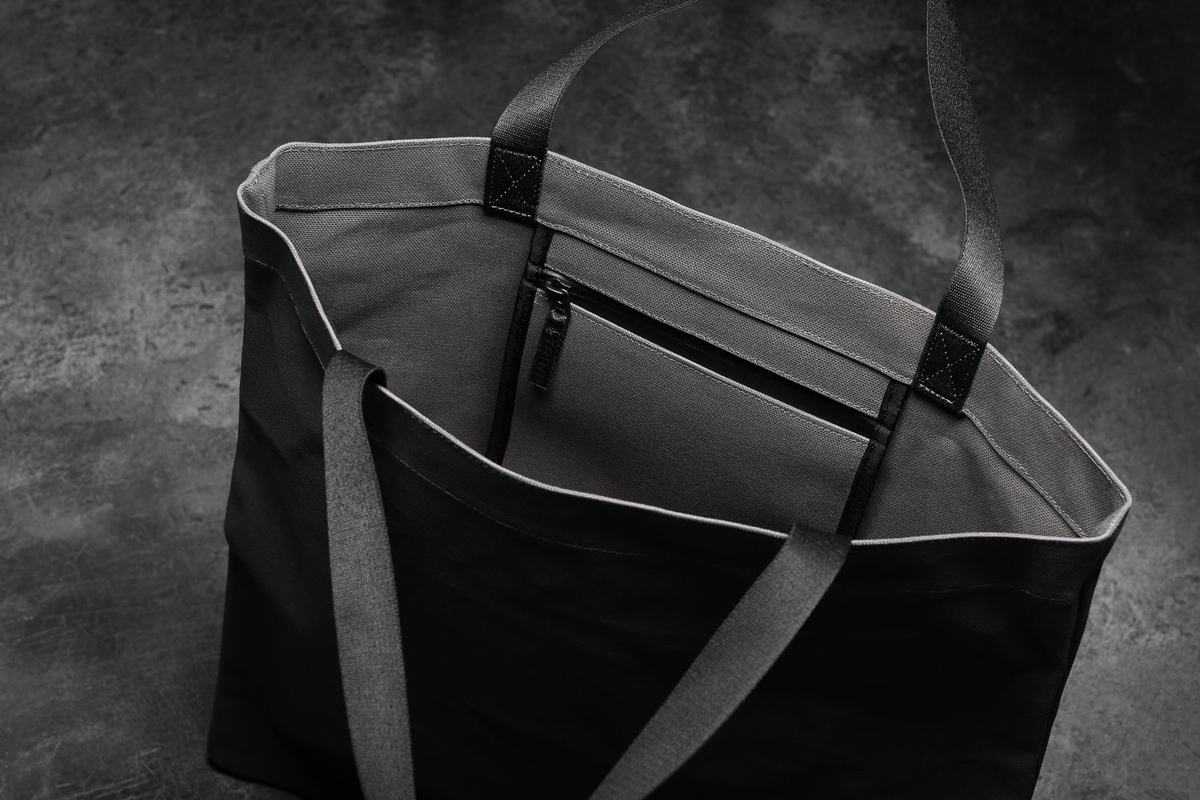 Sacs Nobull Waxed Canvas Tote Femme Grise | PM1083269