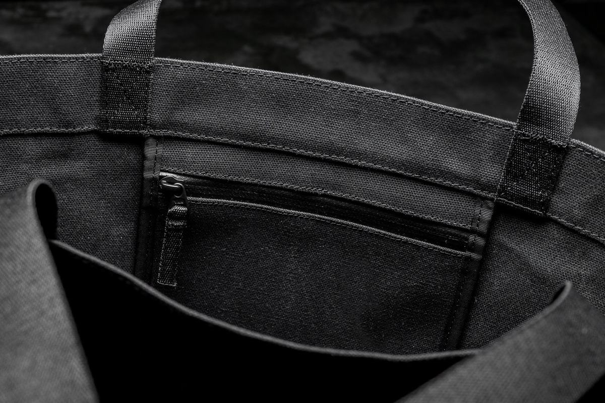 Sacs Nobull Waxed Canvas Tote Femme Noir | CW9486270