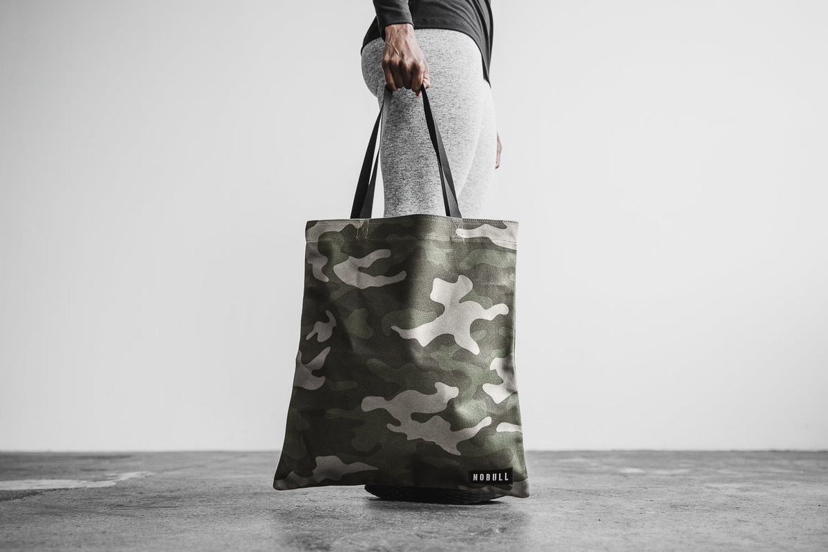 Sacs Nobull Waxed Canvas Tote Femme Vert Camouflage | HX5029761