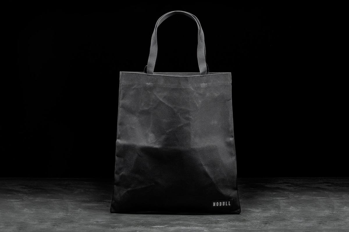 Sacs Nobull Waxed Canvas Tote Homme Noir | PQ6542739