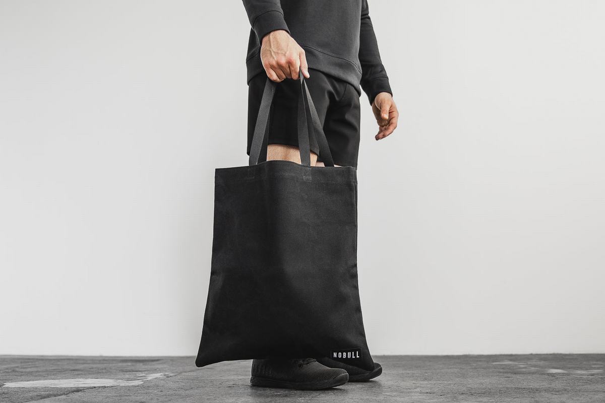 Sacs Nobull Waxed Canvas Tote Homme Noir | PQ6542739