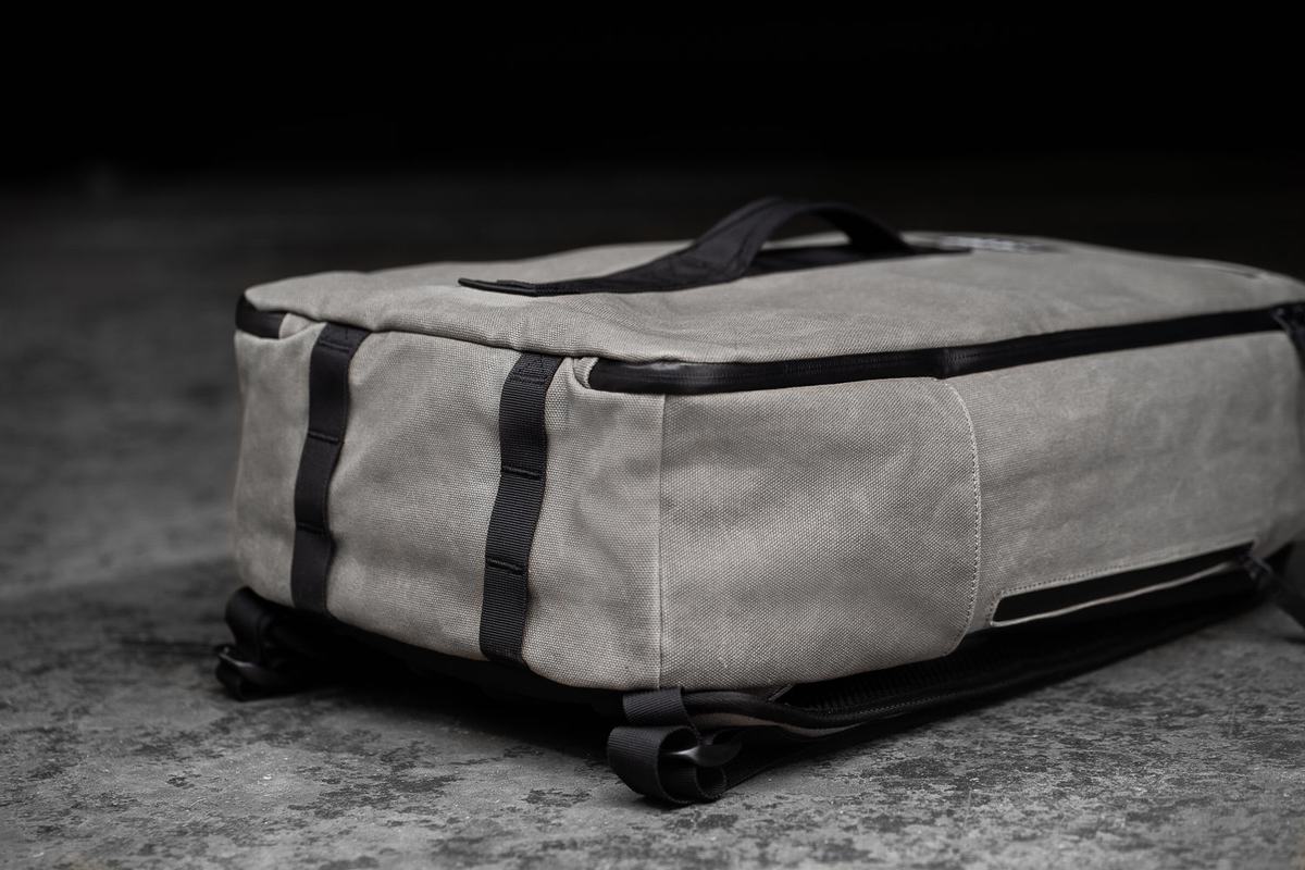 Sacs À Dos Nobull Waxed Canvas Femme Grise | VN6890125