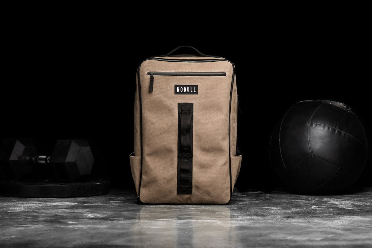 Sacs À Dos Nobull Waxed Canvas Homme Marron Clair | EG8520173