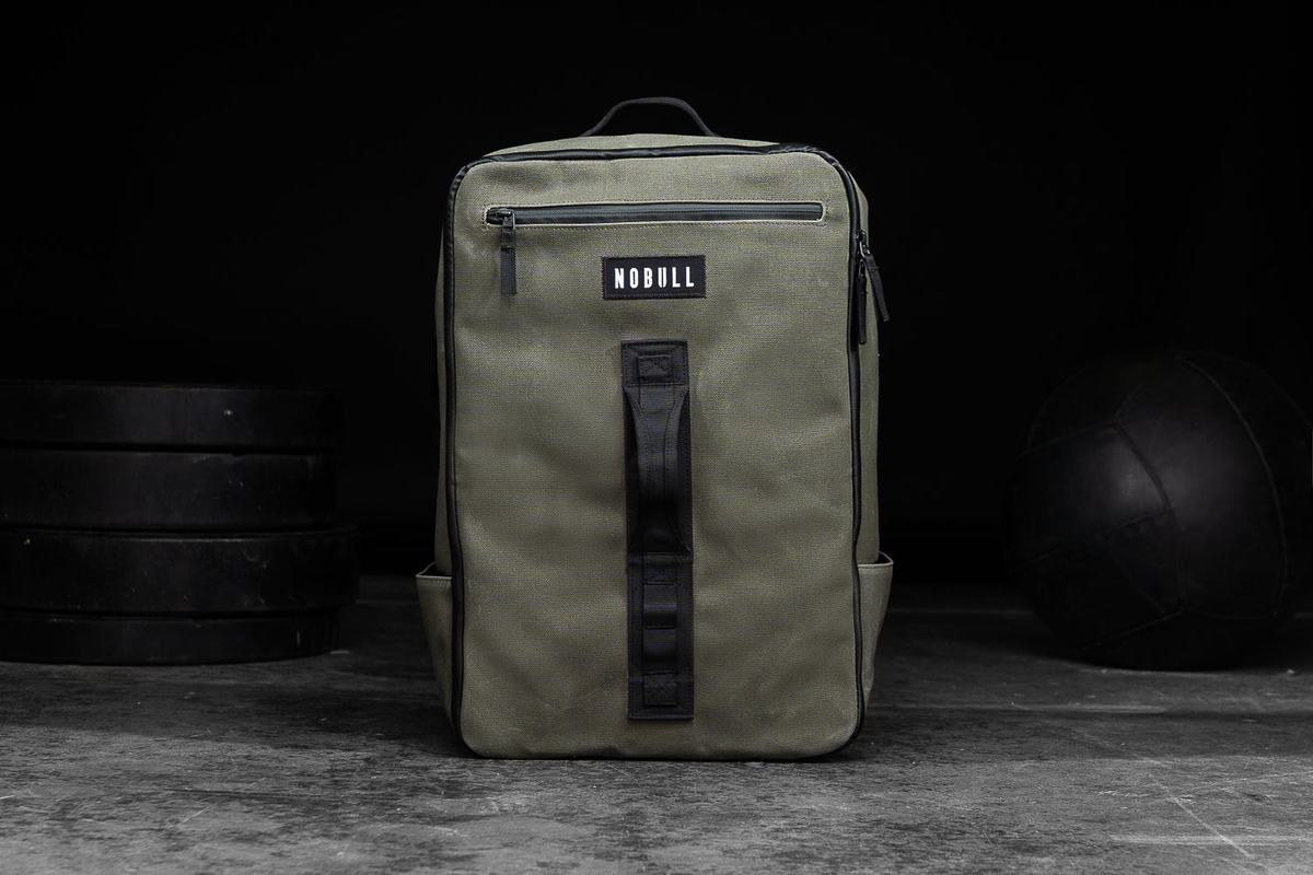 Sacs À Dos Nobull Waxed Canvas Homme Vert Olive | NR7825630
