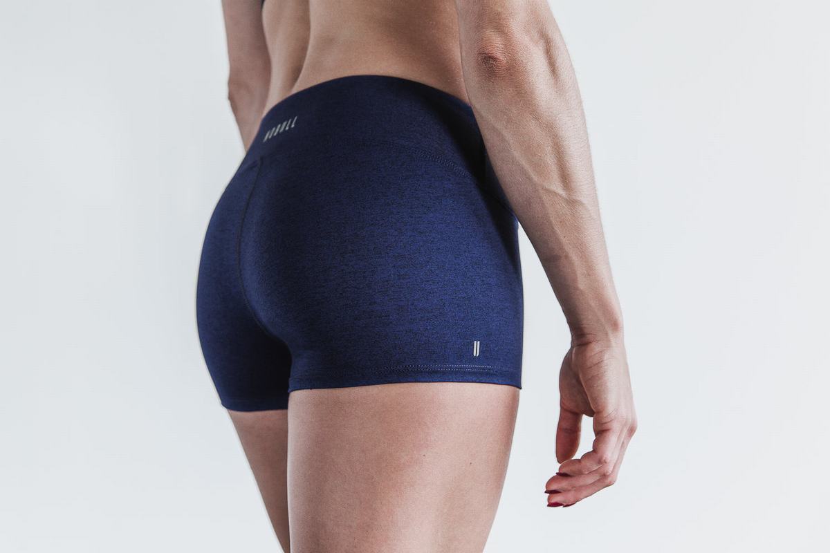 Shorts Nobull 2\'\' Plush Heather Femme Bleu Marine | EL2867190