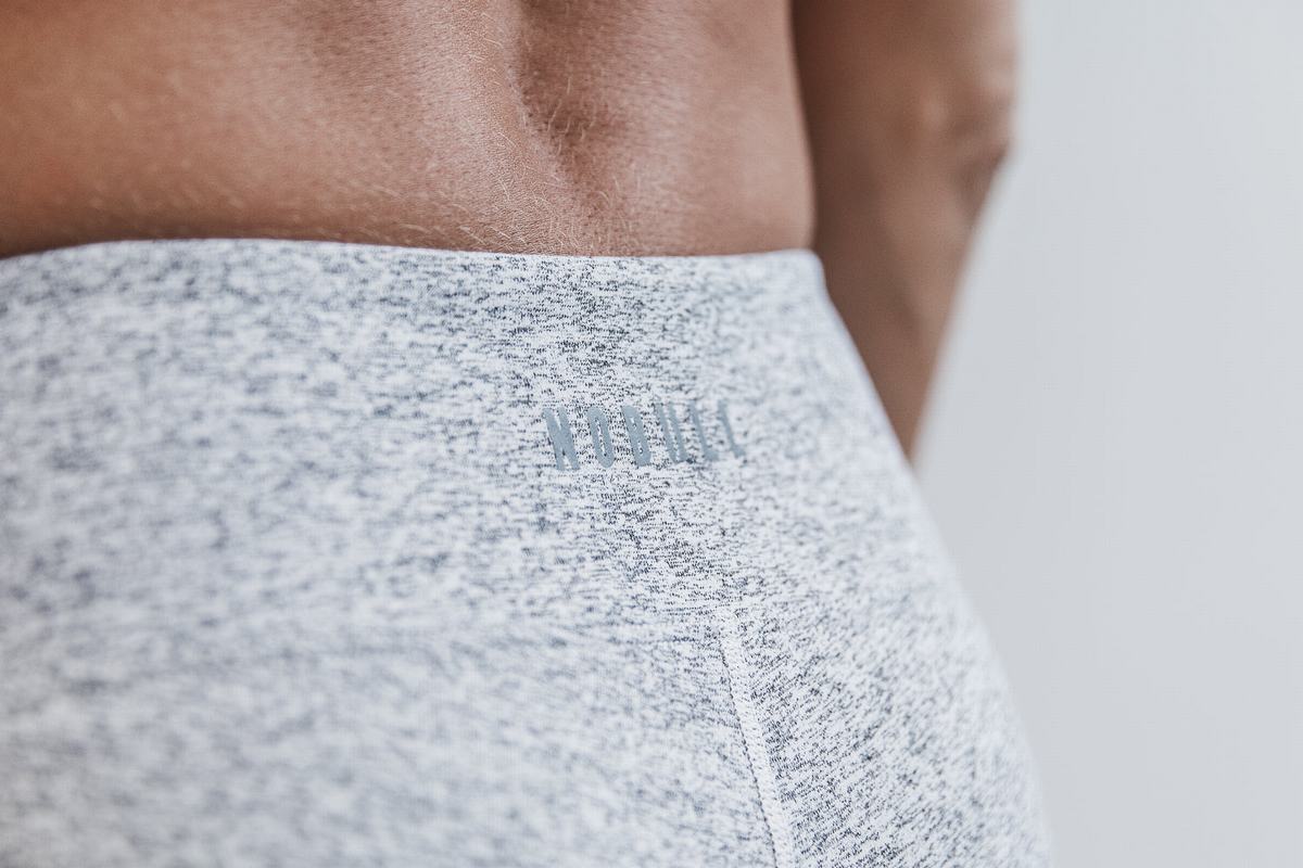 Shorts Nobull 2'' Plush Heather Femme Blanche | TS6924013