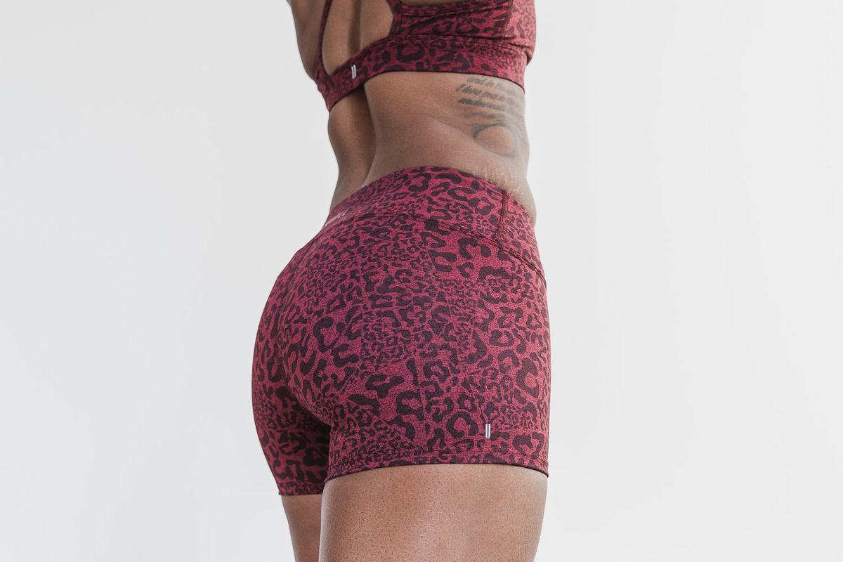 Shorts Nobull 2'' Plush Heather Femme Leopard | NI1652048
