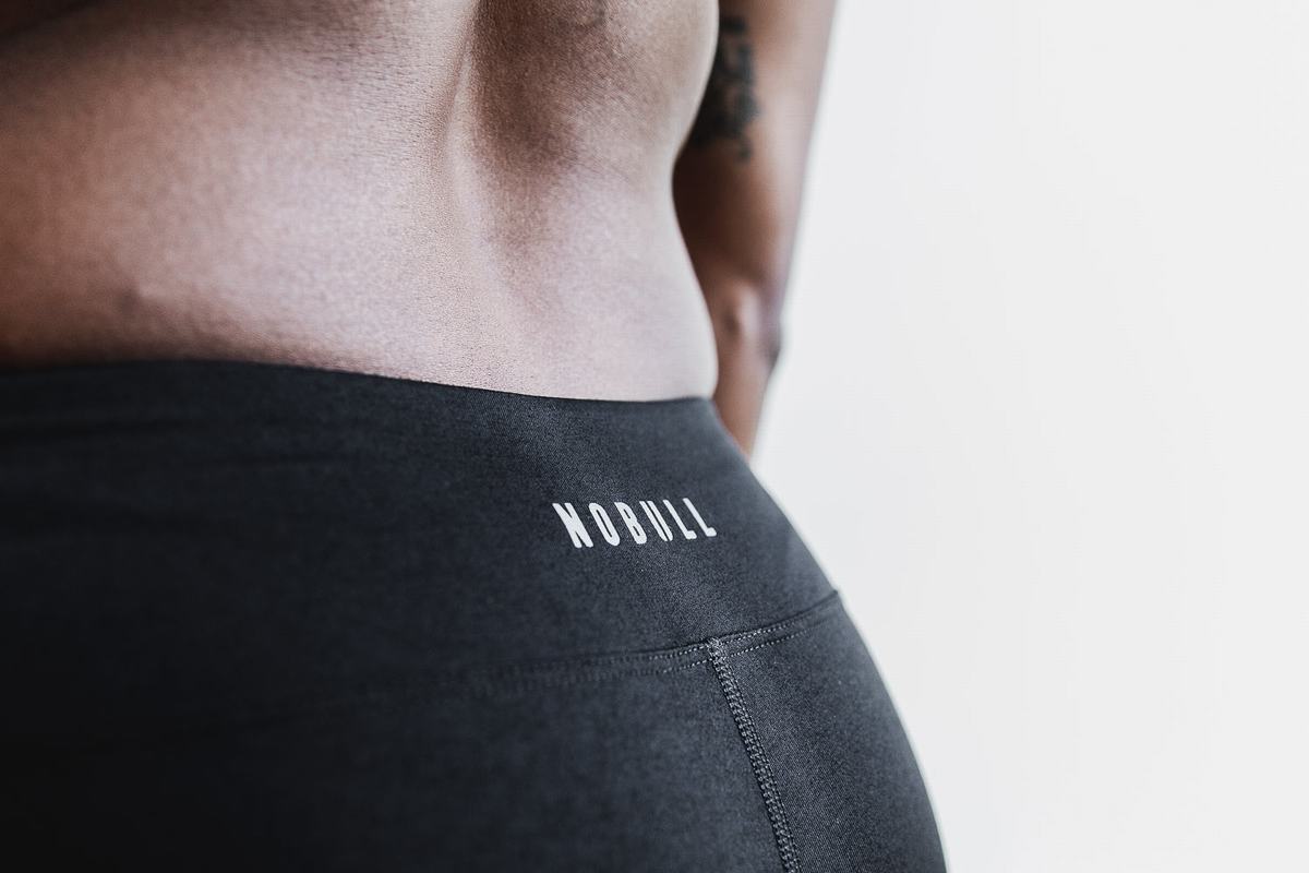 Shorts Nobull 2'' Plush Heather Femme Noir | CU1834026