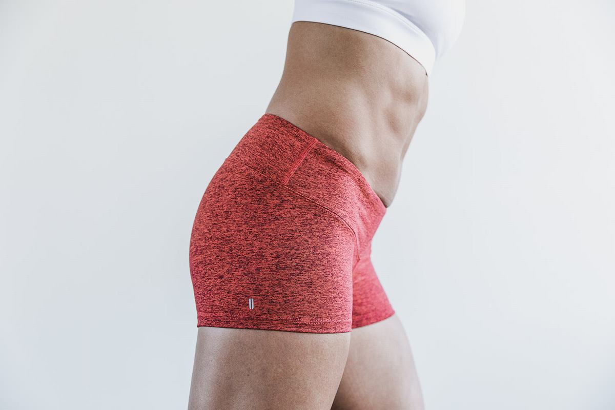 Shorts Nobull 2'' Plush Heather Femme Rouge | AS2675491