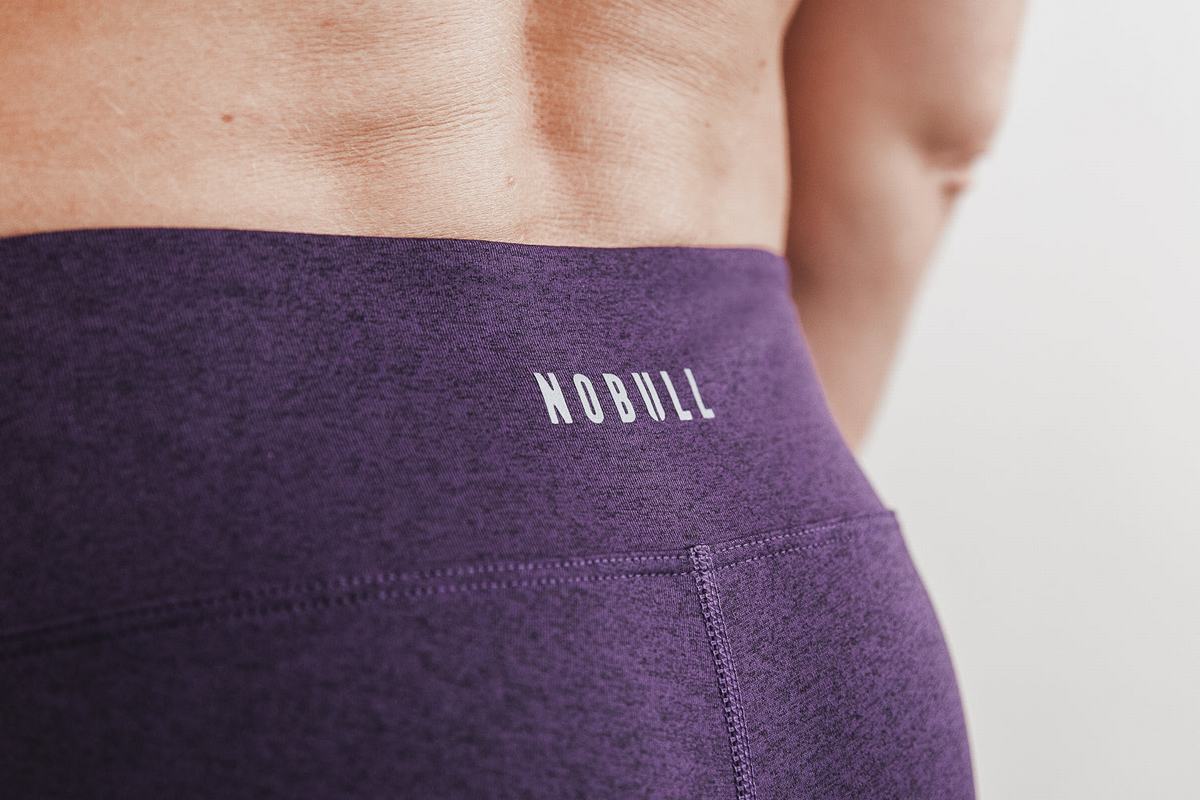 Shorts Nobull 2'' Plush Heather Femme Violette Foncé | PL1965482