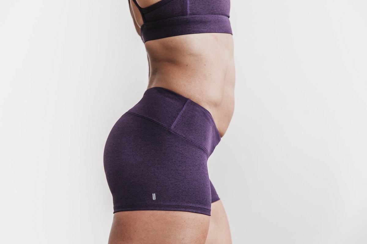 Shorts Nobull 2'' Plush Heather Femme Violette Foncé | PL1965482