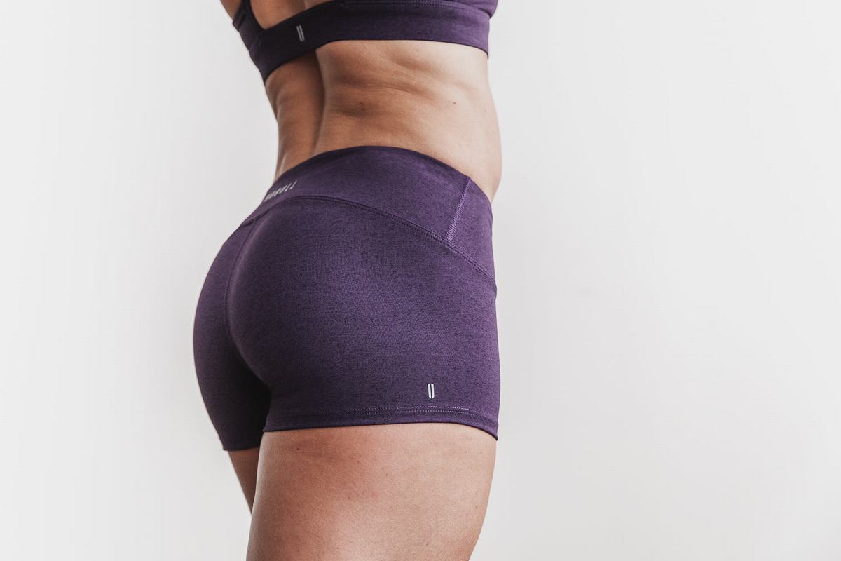 Shorts Nobull 2\'\' Plush Heather Femme Violette Foncé | PL1965482