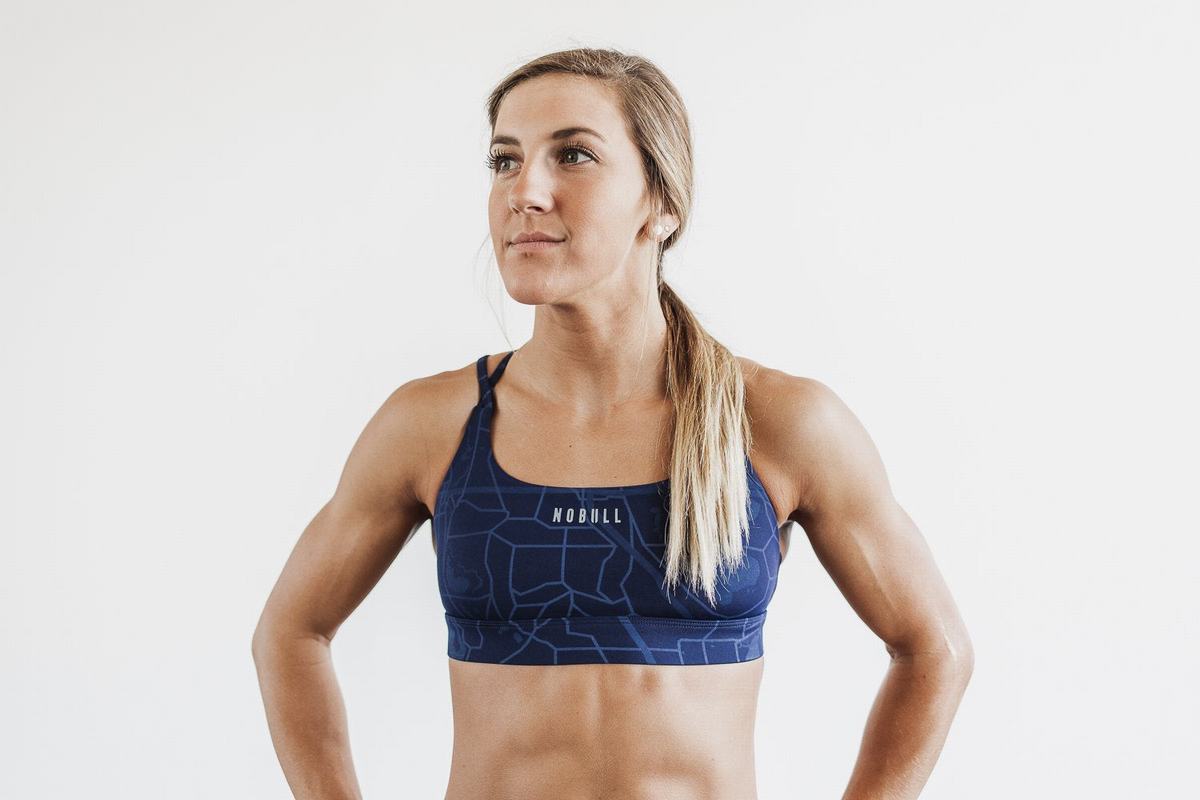 Soutien Gorge Sport Nobull Femme Bleu Marine | RJ1062857