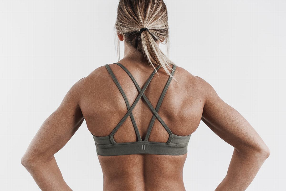 Soutien Gorge Sport Nobull Femme Vert | WE5724381
