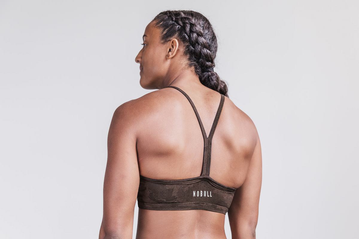 Soutien Gorge Sport Nobull Halter Femme Camouflage | NJ8957431