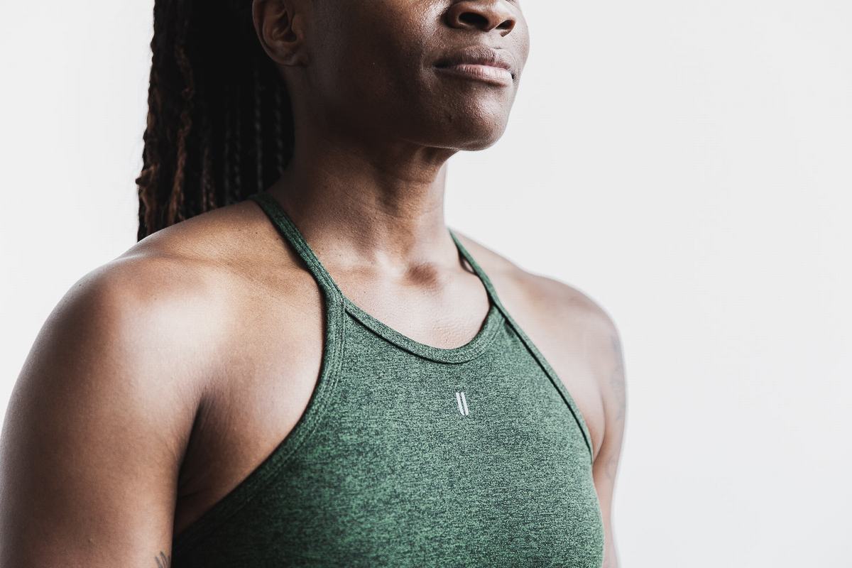 Soutien Gorge Sport Nobull Halter Matte Femme Vert | CX9247813