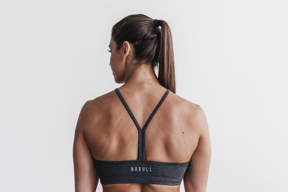 Soutien Gorge Sport Nobull Halter Matte Femme Grise | HP4086127